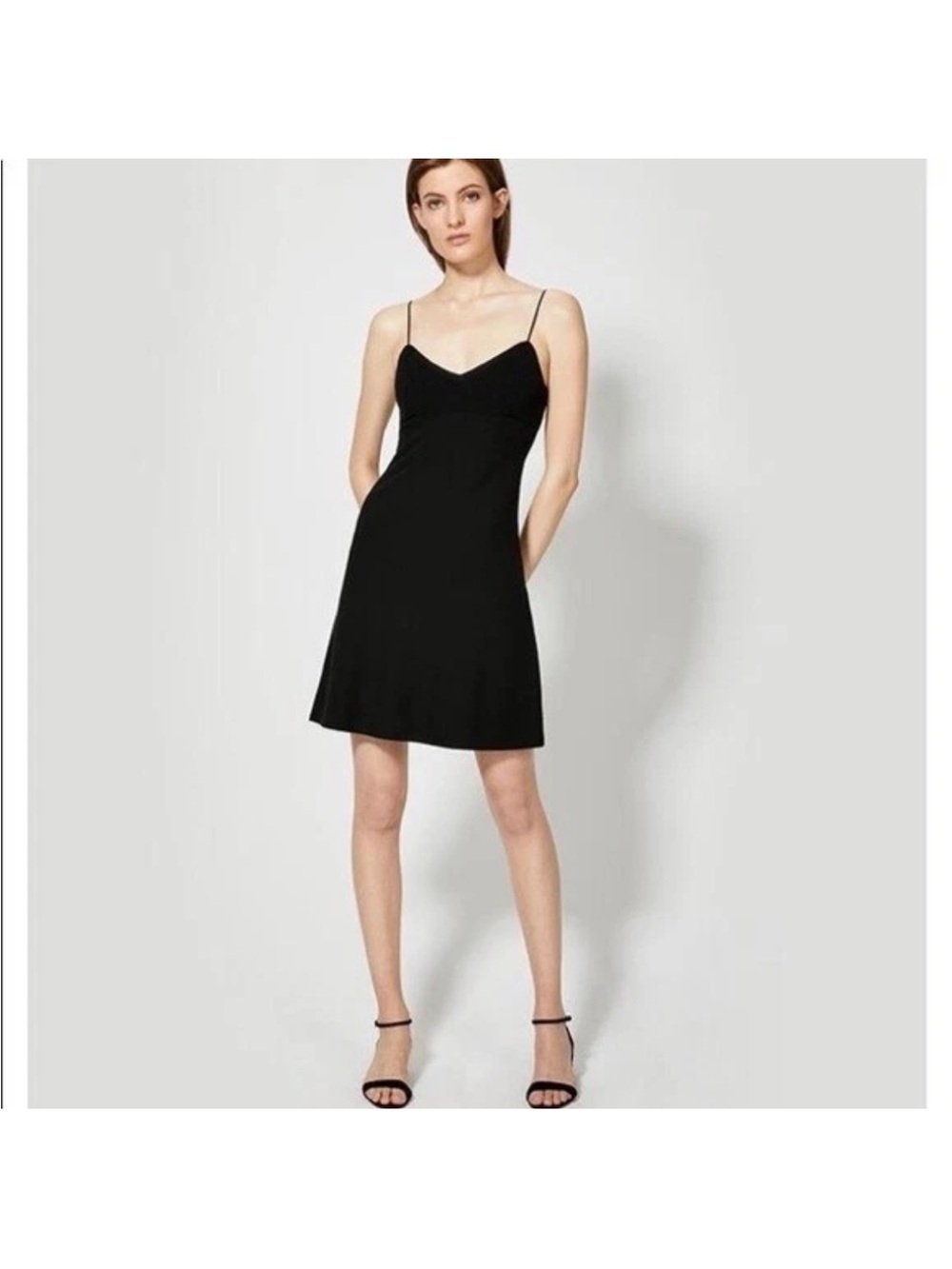 Theory Bettina Black Rib Knit Slip Dress | smallP | Minimalist Luxury retail 338